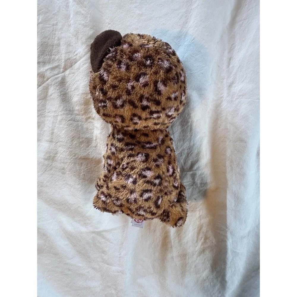 Ty Patches Size Medium Leopard Pink and Brown Stuffed Animal Plush